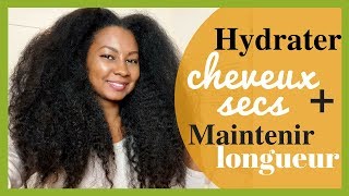 Jhydrate mes CHEVEUX SECS pour MAINTENIR MA LONGUEUR  2018 [upl. by Maltz]