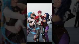 Jinx Cosplayers Paint the Town Blue [upl. by Aicre]