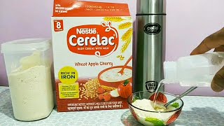 Nestle Cerelac Wheat Apple Cherry Uses And Benefits In Hindi  MediDeb [upl. by Barnet]