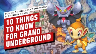 10 Things to Know Before Exploring the Grand Underground Pokemon Brilliant Diamond amp Shining Pearl [upl. by Ettenyl]