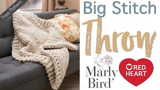 How to Knit Wonderful Big Stitch Throw with Marly and Marlys Mom [upl. by Oakes]