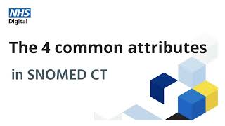 SNOMED CT tutorial The four common attributes  NHS Digital [upl. by Aihsenet]