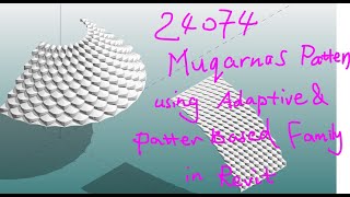 24074  Revit Modeling Exercise  Muqarnas Pattern Using Adaptive and Pattern Based Family [upl. by Pry]