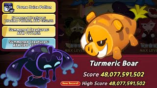 OINK TURMERIC BOAR CRK BEST TEAM GUIDE  48 BILLION DAMAGE  I Cookie Run Kingdom [upl. by Orlina]