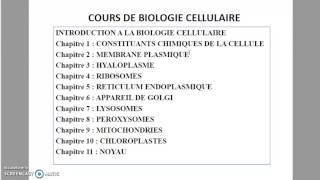 module de la biologie cellulaireS1 SVTUالبيولوجيا بالدارجة المغربية [upl. by Wartow]