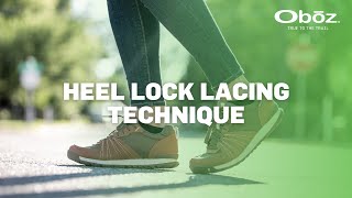 Heel Lock Lacing Technique  Oboz Footwear [upl. by Ahsikyt]