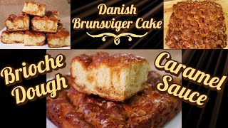 Danish Brunsviger Cake A Tantalizing BriocheStyle Yeast Dough with Swirls of Caramel Sauce [upl. by Natalina683]