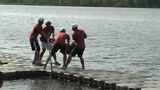 Boys Senior 4 PostAwards Cox Toss  2009 Scholastic National Rowing Championships [upl. by Bock]