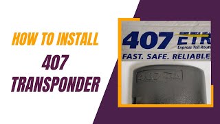 How to install your 407 Transponder  StepbyStep Guide [upl. by Adnik477]