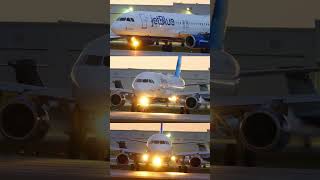 jetBlue Airbus A320  Turning to takeoff white paint [upl. by Boleslaw70]