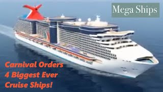 Carnival Orders Their 3 Biggest Cruise Ships [upl. by Laina419]