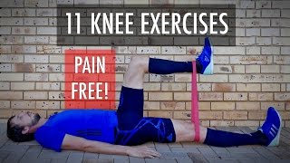 11 Knee rehab exercises for fix knee pain strengthening after knee injury Knee workout  Part 1 [upl. by Kei]