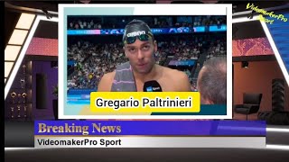 Olimpiadi Parigi Gregorio Paltrinieri medaglia dargento 1500m stile libero intervista [upl. by Petite793]