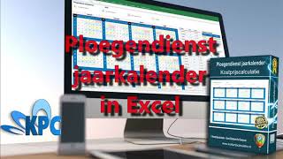 Ploegendienst jaarkalender in Excel ✅ [upl. by Verlie177]