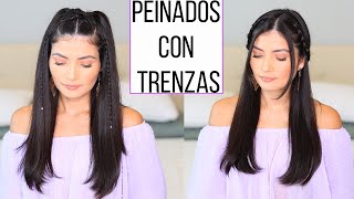 IDEAS DE PEINADOS CON TRENZAS FÁCILES Y RÁPIDOS PARA CABELLO LARGO  Bessy Dressy [upl. by Llebyram424]