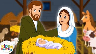 The Birth Story of Jesus Christ  Animated Bible Story for kids  Kids Faith TV [upl. by Arni]