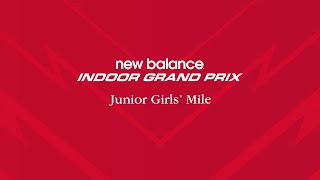 New Balance Grand Prix  Junior Girls Mile  February 3 2024 [upl. by Uriah582]