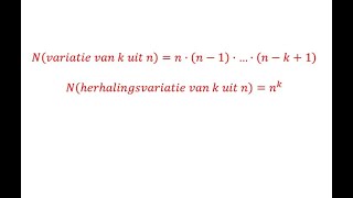 VWO wiskunde D Theorie variaties en herhalingsvariaties [upl. by Welcome]