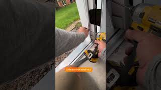 Weather strip Door install trick [upl. by Nodmac]