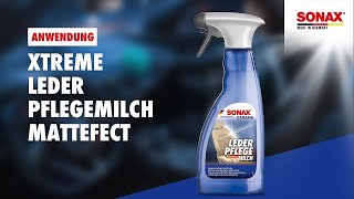 How to use SONAX XTREME Leather Cleaner amp Conditioner Matt Finishing [upl. by Kroll]