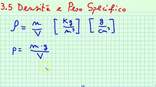 3 5 Densità e peso specifico [upl. by Yldarb]