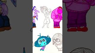 Coloring Pages All Main Emotions Inside Out 2 insideout2 coloringpages shorts [upl. by Emmey828]