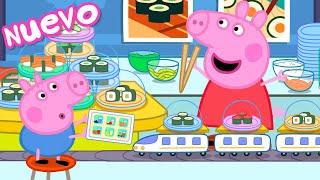 Los Cuentos de Peppa la Cerdita  Comida del tren  NUEVOS Episodios de Peppa Pig [upl. by Elatsyrc]