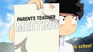 Exam Result  Indian Parents Teacher Meeting  PTM  School times  storytime animation hindi [upl. by Lucienne678]