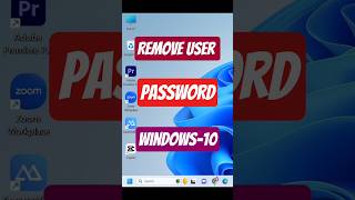 How to remove user password windows 10  Reset Windows 10 User Password shorts [upl. by Yraek]