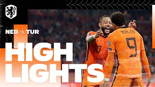 Highlights Nederland  Turkije 792021 WKkwalificatie [upl. by Arlee]