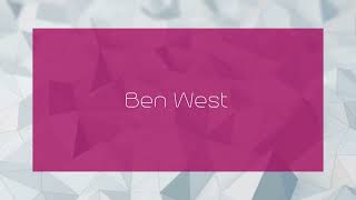 Ben West  appearance [upl. by Domph]