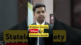 real theory of Stateless society by Mahatma Gandhi upsc interview gandhi [upl. by Marela]