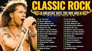 Greatest Hits Classic Rock Ballads 70s 80s 90sNirvana Aerosmith BonJovi Led Zeppelin The Eagle [upl. by Acirred]