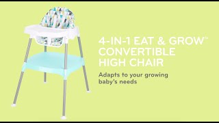 Evenflo 4in1 Eat amp Grow™ Convertible High Chair [upl. by Liscomb]