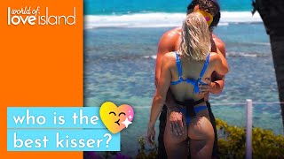 KISSING Booth Challenge 💋 gets the Islanders EXCITED  World of Love Island [upl. by Frere992]