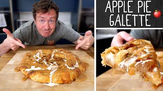 Salted Caramel Apple Galette The Ultimate Lazy Apple Pie [upl. by Morgenthaler]