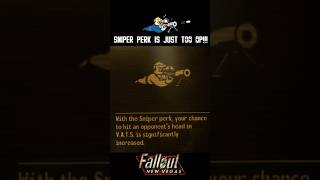 The sniper perk in Fallout New Vegas is just too OP fallout falloutnewvegasmemes funny meme [upl. by Anelah949]