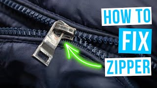 How to FIX A ZIPPER  Repair zipper [upl. by Yard241]