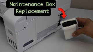 Epson ET 2800 Maintenance Box Replacement [upl. by Treacy855]