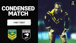 Australian Kangaroos vs New Zealand Kiwis  1987 Test Match  Condensed Match [upl. by Monarski]