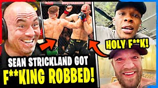 MMA Community Reacts  Sean Strickland vs Dricus Du Plessis HIGHLIGHTS UFC 297 [upl. by Orford]