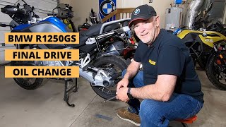 BMW R1250GS Final Drive Oil Change [upl. by Moule]