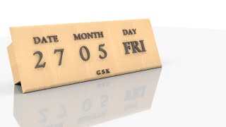 Wooden Calendar  Autodesk Inventor [upl. by Lubet730]