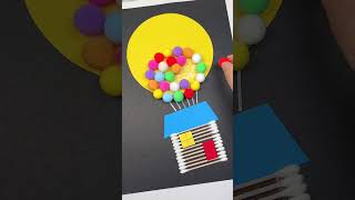 Parent Child Handmade Production  Create A Painting In 20 Seconds   Diy Tutorial  Folding [upl. by Acceber]