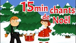 Mon beau sapin  15min de chansons et comptines de noël avec paroles pour petits [upl. by Anahsahs]