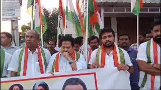 Protest Against Electricity Charges Hike Led by Ramanjaneyulu Boyapati Vinukonda Congress Leader [upl. by Ardnaskela]