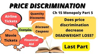 Price Discrimination with Examples  Monopoly  Mankiw Microeconomics Ch 15 Part 5 [upl. by Alicsirp]