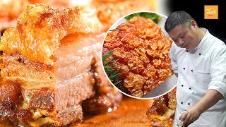 Easy Crispy Pork Belly Cooking by Masterchef  脆皮燒肉 • Taste Show [upl. by Wollis]