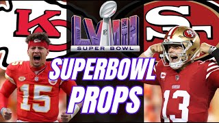 Super Bowl 58 Player Props Predictions and Picks  Marquez ValdesScantling OU 195 Yards [upl. by Gnov713]