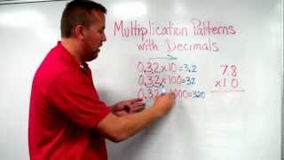 Multiplication Patterns with Decimals [upl. by Anelegna619]